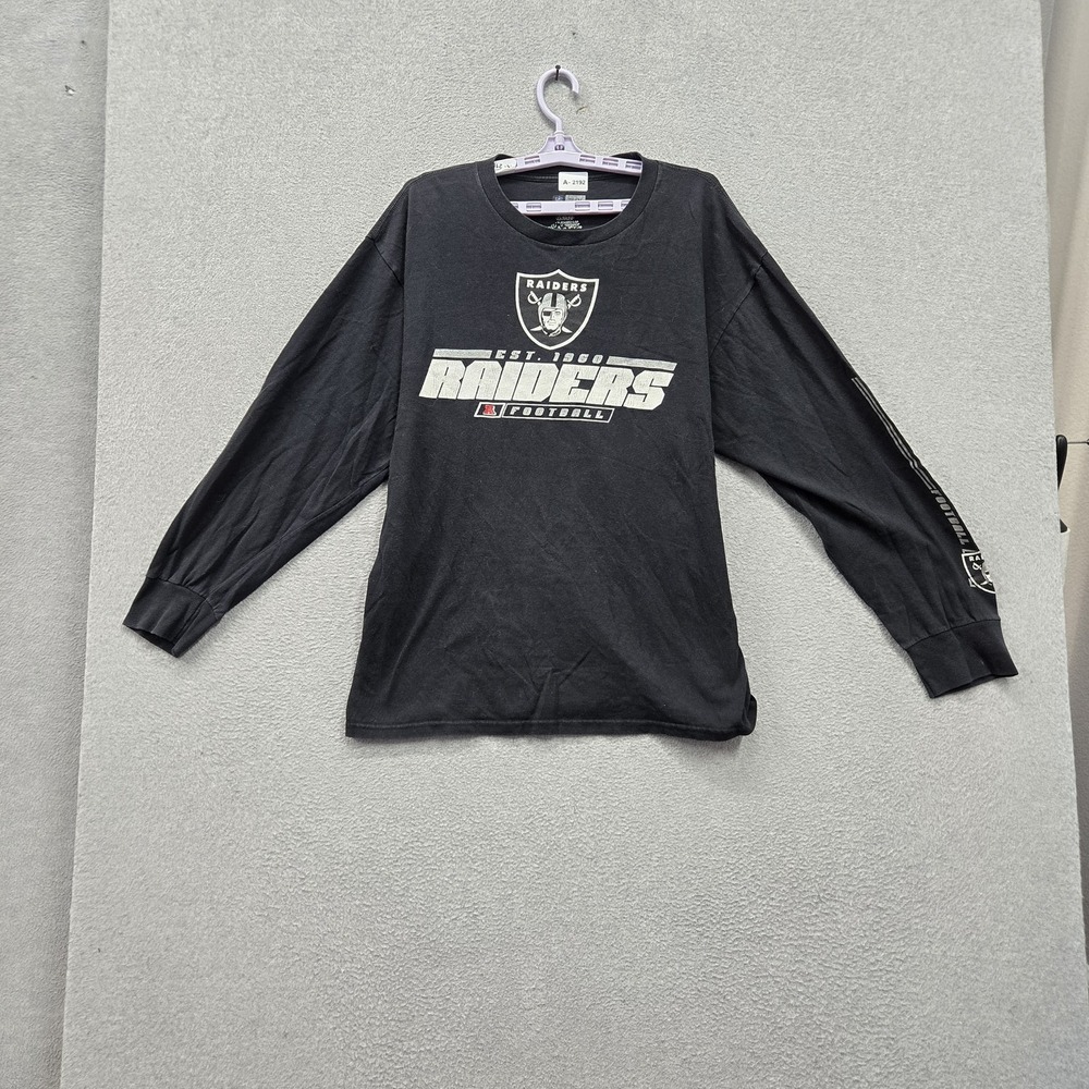Oakland 8Raiders Men Shirt XL Black NFL Team Apparel Graphic Raiders Logo